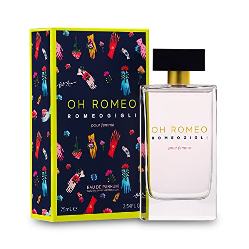 ROMEO GIGLI | Oh Romeo Eau de Parfum Damen-Duft mit Bernstein und Holz, Duft für Damen mit kraftvollem und elegantem Duft, hergestellt in Italien, 75 ml von Romeo Gigli