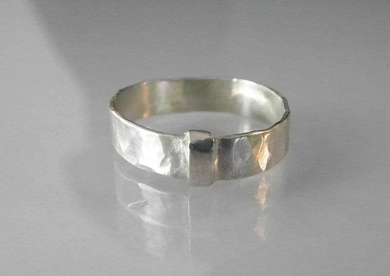 925 Bandring Outlander Gehämmert Sterling Silber Damenring Claire's Ring Romantisch Freundin - Art-Nr. 102 von RomeoUndJuliaGermany