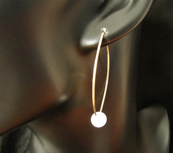 Statement Ohrringe Minimalistisch Weiße Koralle Goldfill Sterling Silber Rosegold Rotgold Gold Geburtstag Geschenk Für Sie - Art-Nr von RomeoUndJuliaGermany