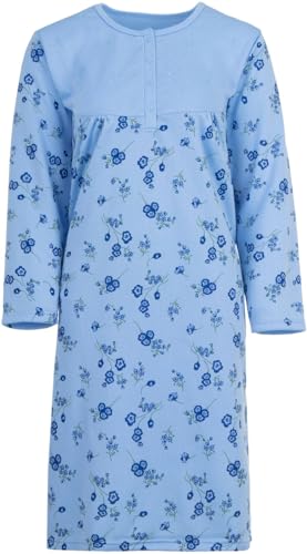 Romesa Lucky - Thermo Nachthemd, Größe:M, Farbe:Hellblau von Romesa