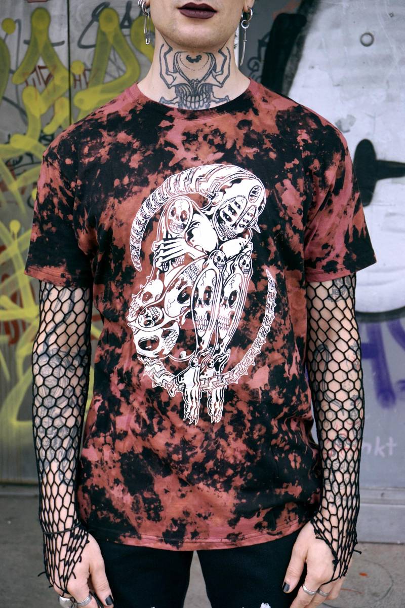 xenomorph Siebdruck-T-Shirt Ded xenomorph Siebdruck-T-Shirt Ded von RomigDEDstore