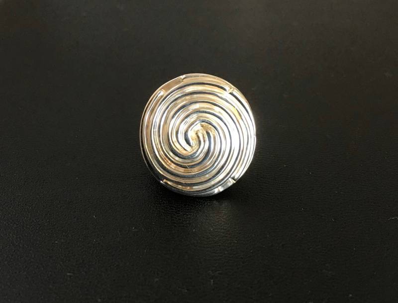 Silber Ring, Größe Us 61/2 .massiver Statement Gemusterter Silberring von RominaJackson