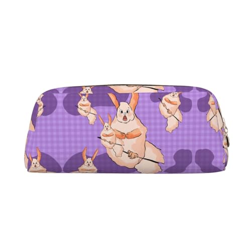 Romuka Wacky Bunny Exquisite Leder Federmäppchen - Modische Kleine Tasche Multifunktionale Schreibwaren Tasche Metall Reißverschluss Dreidimensionale Federmäppchen, gold, Einheitsgröße, von Romuka