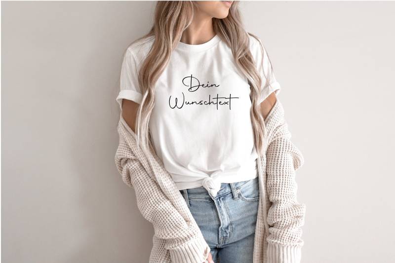 T-Shirt/Auntie Bestie Mommy Muttertag Basic Weiß Kaffee Date Coffee Mutter Und Kind Baby Wunschtext von RomysShopDesigns