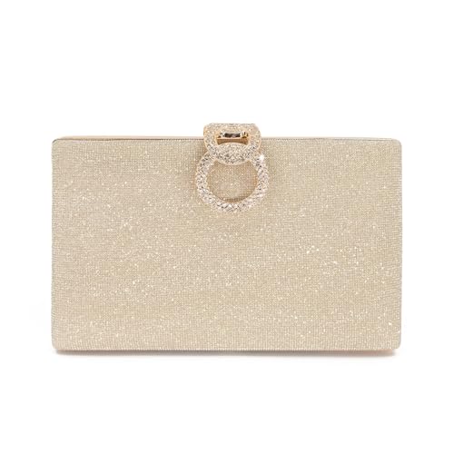 RonFoxi Abendtasche mit Strasssteinen, Clutch, Damen, Mädchen, glitzernde Kristalle, Abendtasche, Party, Hochzeit, Stil 11, schwarz von RonFoxi