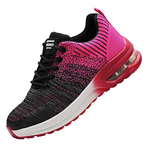 Rona Shoes Sicherheitsschuhe Arbeitsschuhe Stahlkappenschuhe Leichte Bequeme Sportliche Arbeitsschutzschuhe Damen Delta Pink EU 43 von Rona Shoes