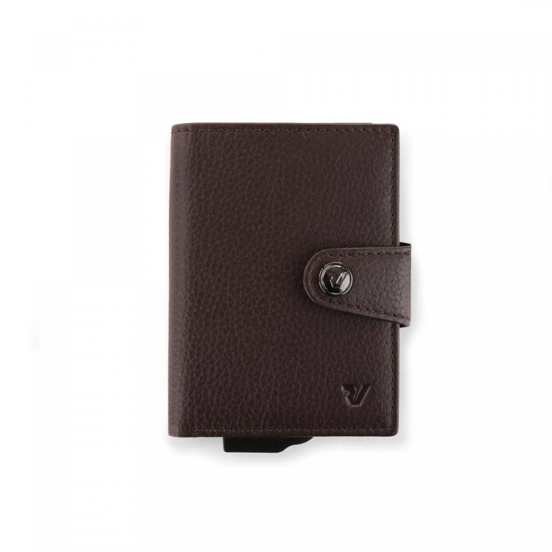 Roncato Iron 4.0 Kreditkartenetui 7.5x10.5x2 Cm - Braun von Roncato