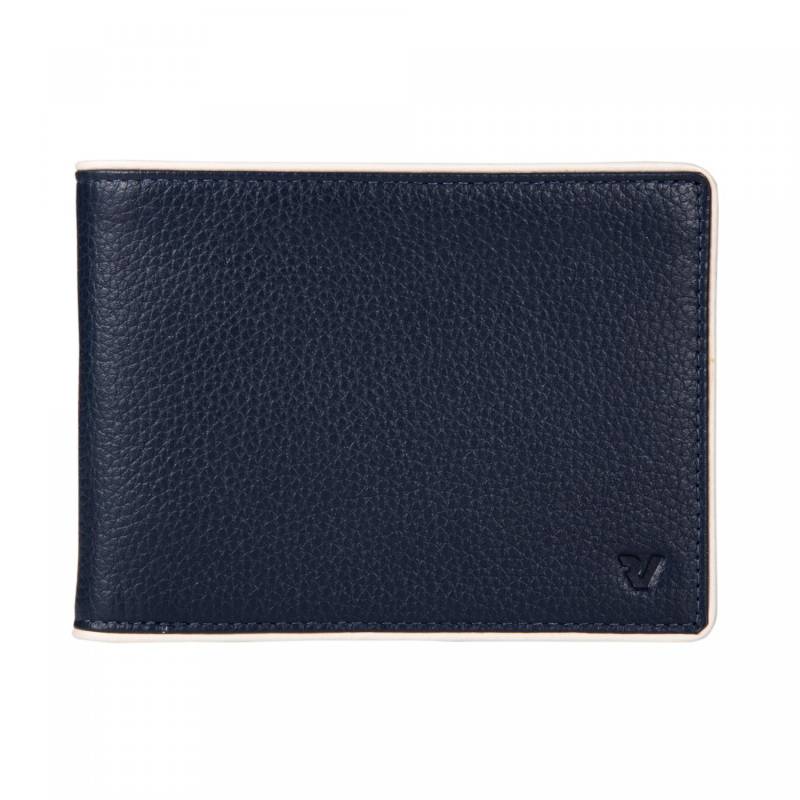 Roncato Madrid Herren Geldbörse 12.5x9.5x1.5 Cm - Marinenblau/rot von Roncato