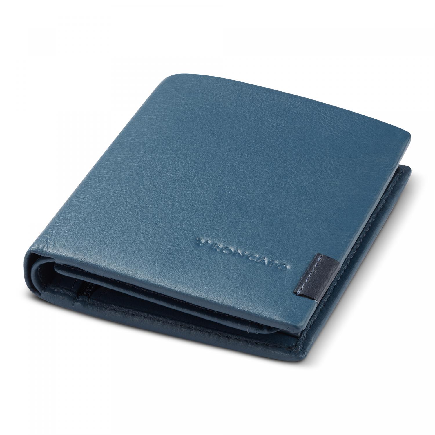 Roncato Monaco Herren Geldbörse 10.5x9x2 Cm - Denim Blau von Roncato