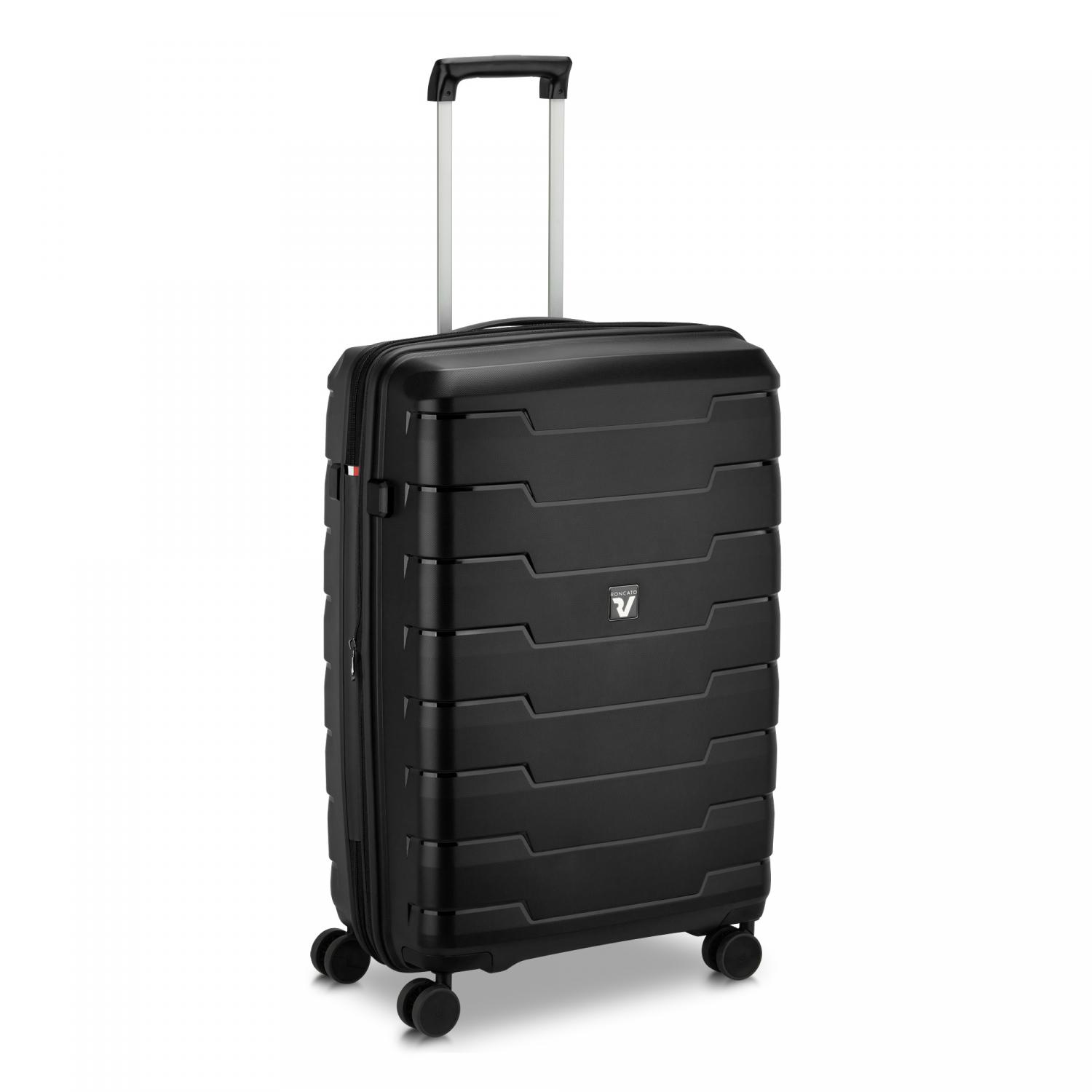 Roncato Skyline 2.0 Mittelgroßer Koffer 70 Cm Erweiterbar - Schwarz von Roncato