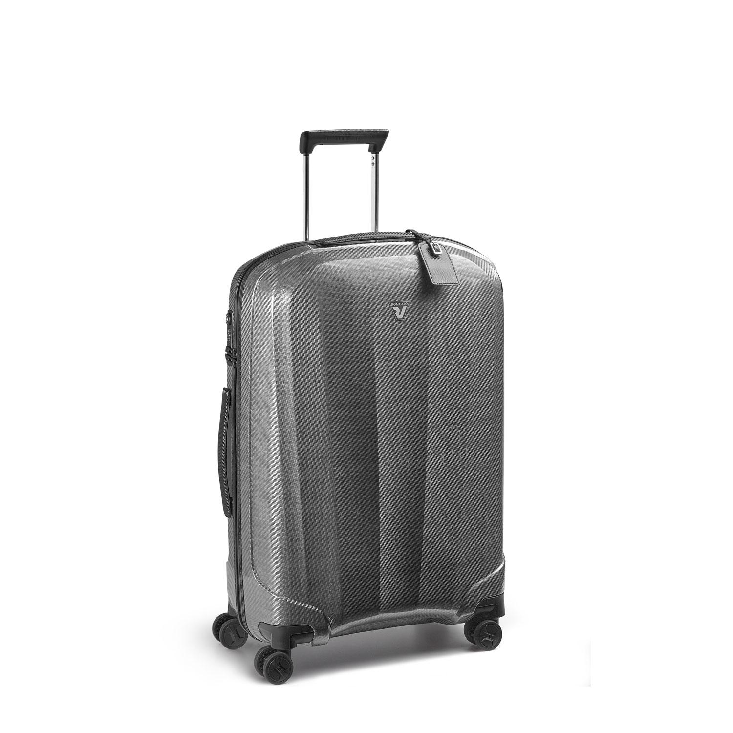 Roncato We Are Glam Dlx Mittelgroßer Koffer 70 Cm Erweiterbar - Schwarz/platin von Roncato
