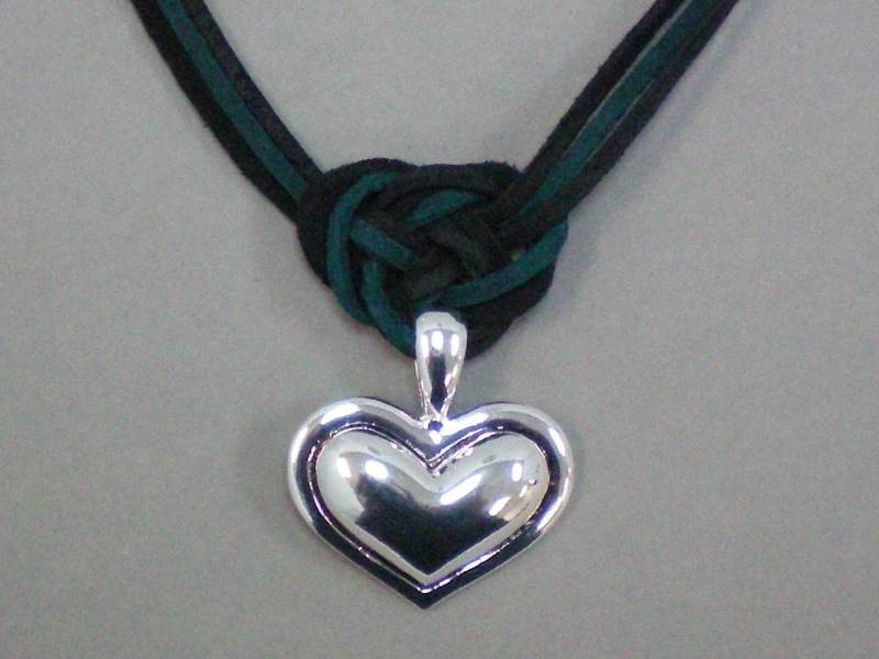 Halskette Josephine Knoten N Silber Herz von Rondinelli