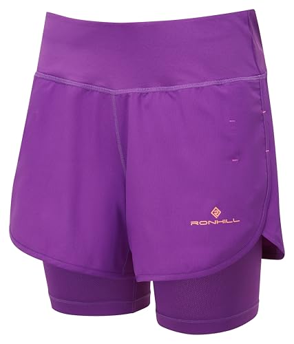 Ronhill Damen Wmn's Tech 4.5" Twin Shorts, Mehrfarbig, 36 von Ronhill