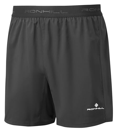 Ronhill Herren Running Tech Shorts, 12,7 cm Kurze Hose, Schwarz mit Reflektor, S von Ronhill