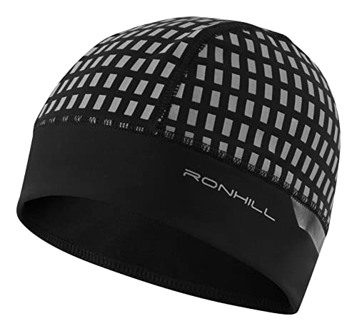 Ronhill Unisex Afterhours Beanie, Schwarz/BrWhite/RFLCT, Einheitsgröße von Ronhill