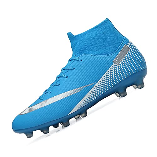 Roniluu Fussballschuhe Herren,Fussballschuhe Kinder Jungen Mädchen,Professionell Fußballschuhe Unisex,Blau,37EU von Roniluu