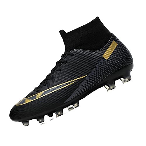 Roniluu Fussballschuhe Herren,Fussballschuhe Kinder Jungen Mädchen,Professionell Fußballschuhe Unisex,Schwarz B,37EU von Roniluu