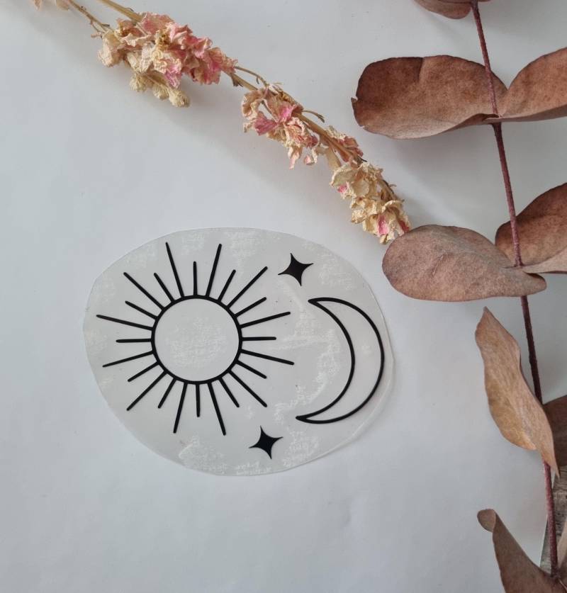 Bügelbild Sonne-Mond - Applikationen Zum Aufbügeln Bügelbild Sonne-Mond - Applikationen Zum Aufbügeln von RonjasDesigns