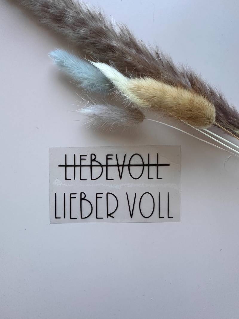 Bügelbild - Liebevoll Liebervoll Bügelbild - Liebevoll Liebervoll von RonjasManufaktur