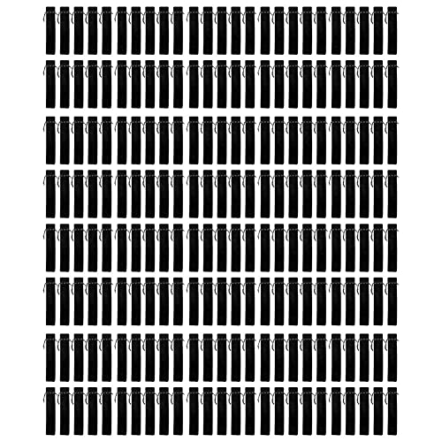 Ronlok 200 Stück Series Stiftehalter aus schwarzem Samt, Stifteetui, Stiftetasche von Ronlok