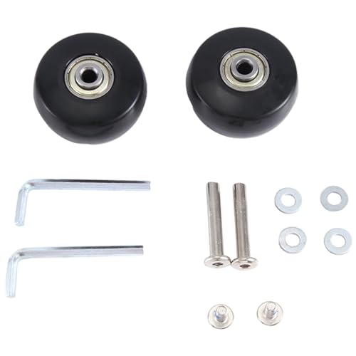 Ronlok 50 X 24 mm Set mit 2 Gepäck- und Kofferteilen, Zubehörrädern, PU-Lenkrollen, Reparatursätzen für Kohlenstoffstahllager von Ronlok