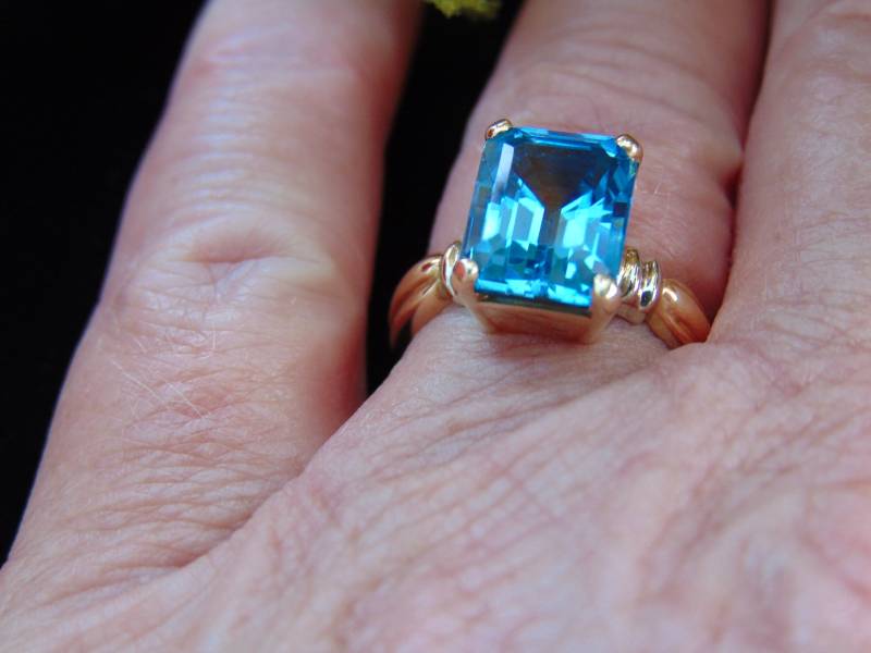 Blauer Topas Ring Für Geburtstage-Verlobungen-Hochzeiten-Weihnachtsgeschenke-Versprechen-Ringe-Opern-Theater-Musicals-Western Dances-Gallery von RonnaLees