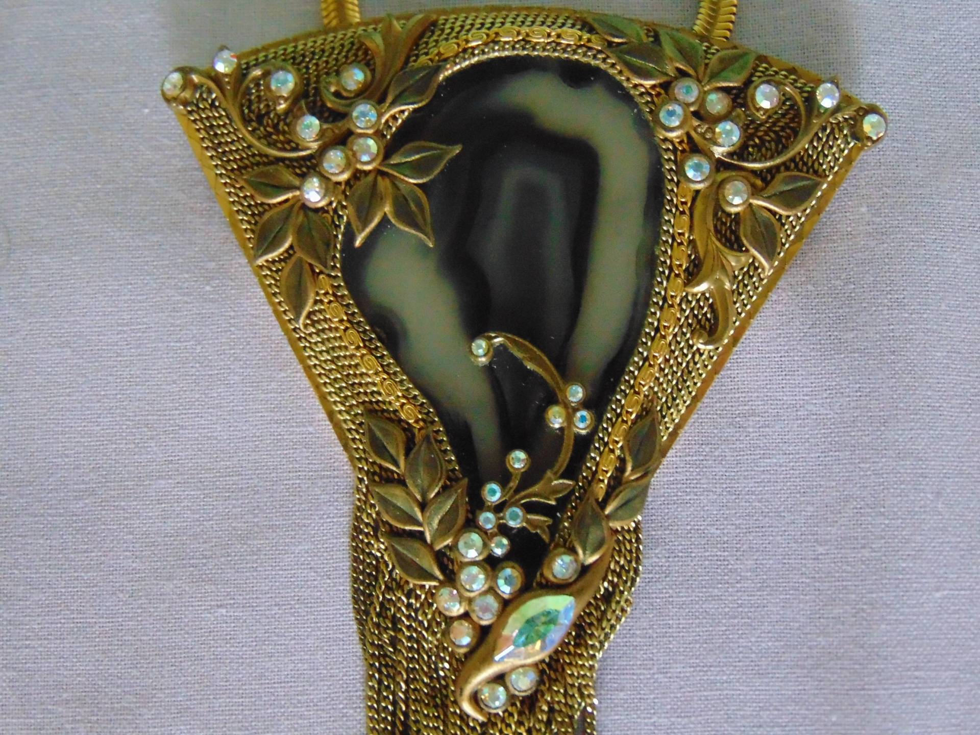 Marena Germany Brosche 18Kt Vergoldete Strass Brosche von RonnaLees