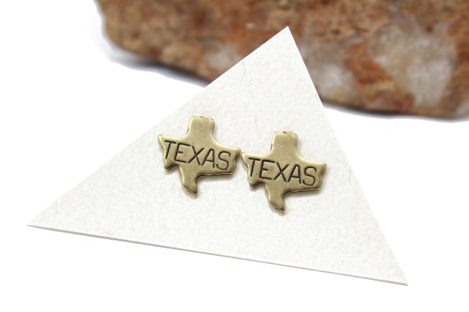 Texas Ohrstecker Messing Zustand Schmuck, Hypoallergene Stahl Beiträge von Ronnie7