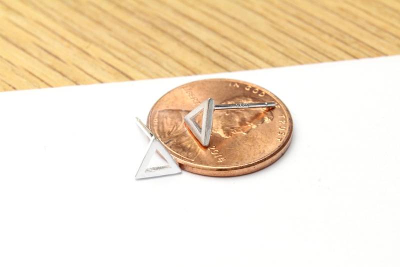 sterling Silber 925 Dreieck Ohrstecker von Ronnie7