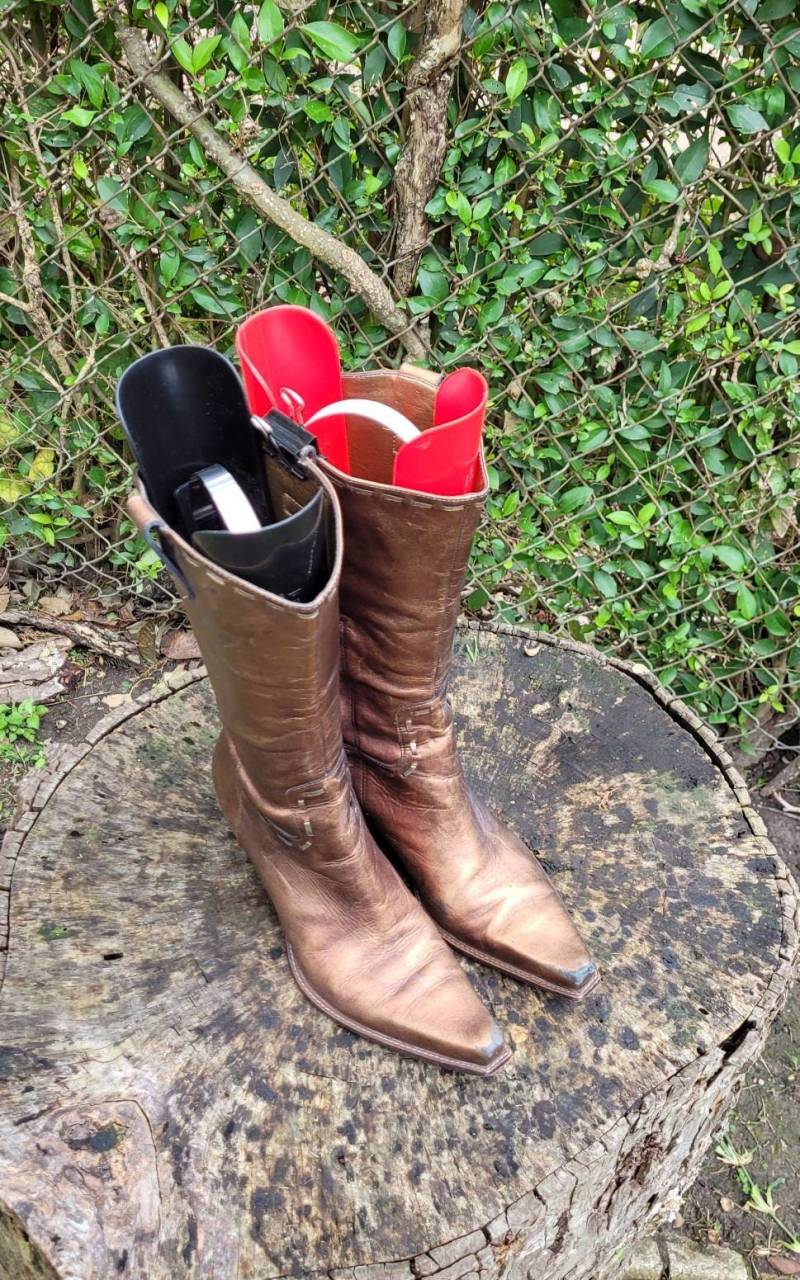 Bcbgirls Leder Cowboy Boots Bronze Washed Metallic 7.b/Boho Country Western Style Stiefel/Rocker von RonniesVintageCloset