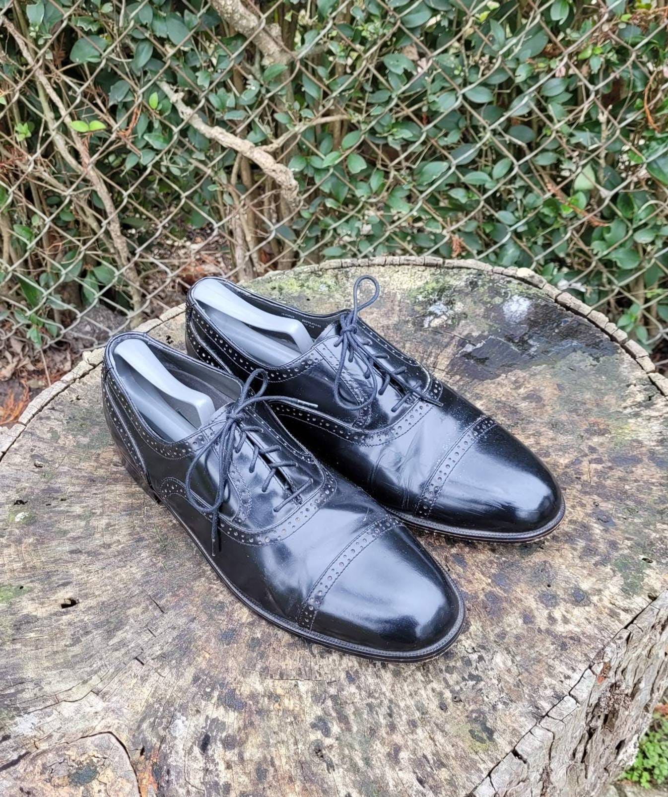 Herren Vintage Lederschuhe Von Jarman International/ Echtleder Oxford Schnürschuhe/80Er Jahre von RonniesVintageCloset