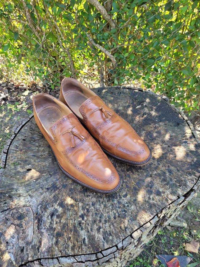 Herren Vintage Oxford Schuhe By Fortune From Liberty Größe 11/Designer Herrenkleid von RonniesVintageCloset