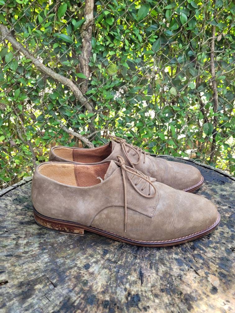 Herren Vintage Wildleder Schnürschuhe By Emfaro Größe 43 Eu 9.5 Us/Designer Schuhe For Men/ Made in Italy von RonniesVintageCloset