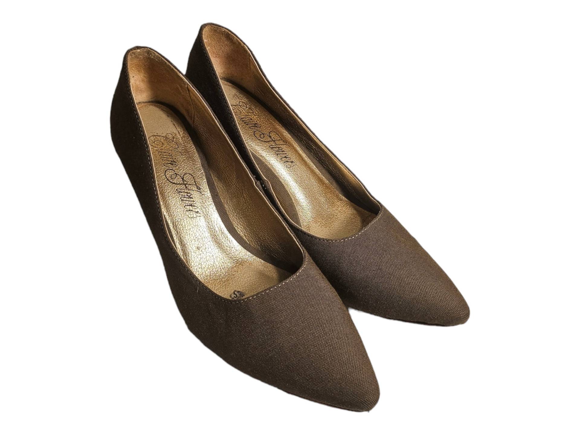 Vintage Claire By Blumen in Braunen Stoff Pumps Gr. 6 Vintage Claire By Blumen in Braunen Stoff Pumps Gr. 6 von RonniesVintageCloset