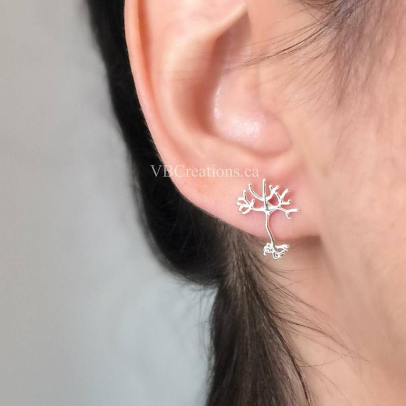 Neuron Ohrringe - Schmuck Biologie Wissenschaft Dna Biologe Geschenk Geschenkideen Weihnachtsgeschenk von RonnyPop