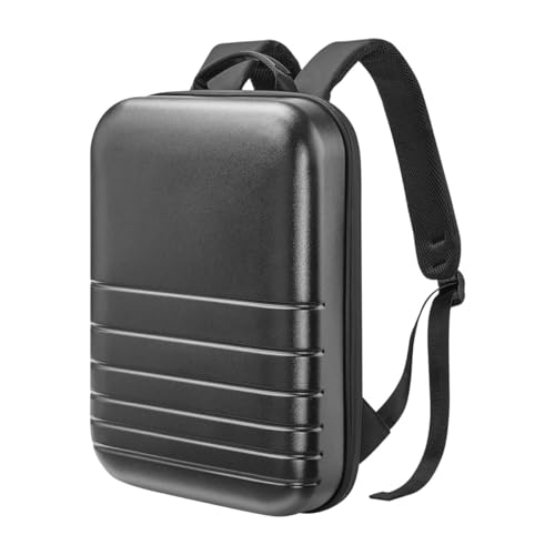 Ronyme 14 l Laptop Rucksack wasserdichtes Reißverschluss mit Griffzubehör Travel Rucksack Hardshell für Reisen Männer Frauen Geschäfte, Grauschwarz von Ronyme