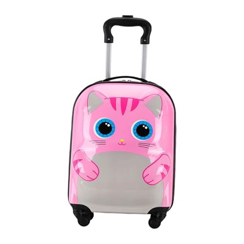 Ronyme 18 Zoll Kindergepäck Rollkoffer Geschenk Leichtgewicht Verstellbarer Griff mit Rädern Hartschalengepäck für Jungen Mädchen von Ronyme