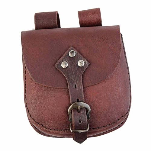 Ronyme Mittelalterliche Hüfttasche, Gürteltasche, Geldbörse, Vintage-Stil, Geldbörse, Steampunk-Gürteltasche, Hüfttasche für Party, Cosplay, Männer, Frauen, BRAUN von Ronyme