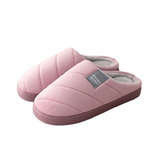 Roobeety Damen Hausschuhe mit Weichem Futter und Stern-Motiv | Bequeme Gefütterte Slipper für Zuhause mit Rutschfester Sohle für den Winter von Roobeety