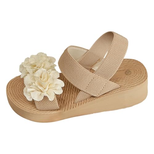 Roobeety Flache Damen-Sandalen, Sommer, nackt, offener Zehenbereich, Strandsandale, leicht, bequem, atmungsaktiv, rutschfest, Sportschuhe, Wanderschuhe, beige, 41 EU Roobeety Flache Damen-Sandalen, Sommer, nackt, offener Zehenbereich, Strandsandale, leicht, bequem, atmungsaktiv, rutschfest, Sportschuhe, Wanderschuhe, beige, 41 EU von Roobeety