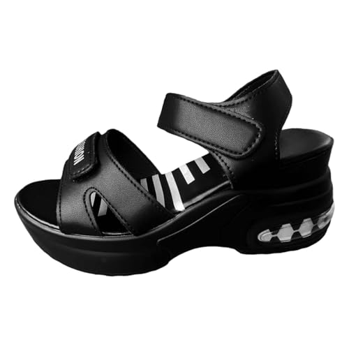 Roobeety Keilabsatz-Sandalen für Damen, Sommer, mit Plattform, lässig, modisch, ohne Füße, Boho-Stil, offener Zehenbereich, Strandschuhe, bequem, rutschfest, lässig, Schuhe, Schwarz , 40 EU Roobeety Keilabsatz-Sandalen für Damen, Sommer, mit Plattform, lässig, modisch, ohne Füße, Boho-Stil, offener Zehenbereich, Strandschuhe, bequem, rutschfest, lässig, Schuhe, Schwarz , 40 EU von Roobeety