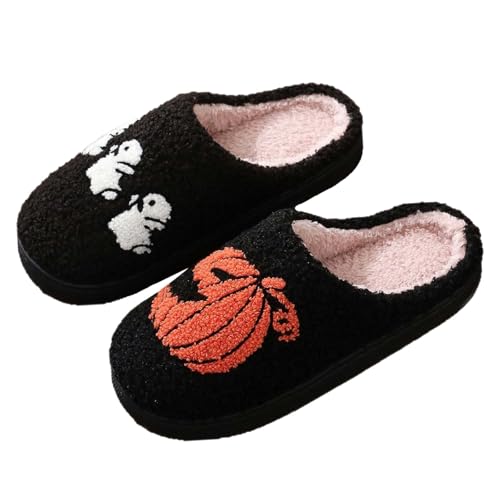 Roobeety Unisex Hausschuhe mit Plüschfutter und Tiermotiv | Bequeme Gefütterte Slipper für Zuhause mit Rutschfester Sohle für Damen und Herren von Roobeety