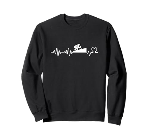 Roofing Heartbeat Herren Damen Lustiger Dachdecker Sweatshirt von Roofing Gifts For Men And Women