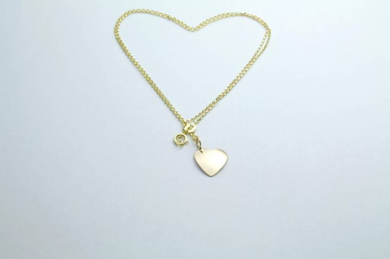 18 Karat Herz Halskette - Massiver Gold Herzanhänger 18 Karat Herz Halskette - Massiver Gold Herzanhänger von RookFire