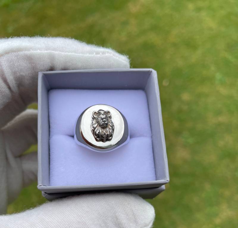 Siegelring Löwe Ring - Handgeschnitzte Unisex Runde Schwere Sterling Silber Oxidierte Schwergewicht Lion Uk Punziert Und Hand Gegossen Siegelring Löwe Ring - Handgeschnitzte Unisex Runde Schwere Sterling Silber Oxidierte Schwergewicht Lion Uk Punziert Und Hand Gegossen von RookFire