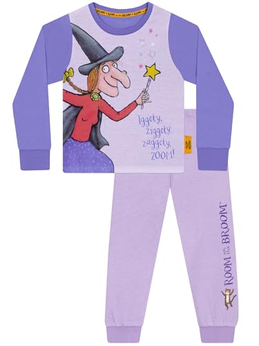 Room on the Broom Schlafanzug Mädchen | Hexe Schlafanzug Kinder | Lila 4-5 Jahre von Room on the Broom