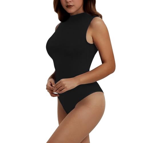 RoomTour Bodies for Damen Elegant Stringbody Bodysuit Damen body Schwarz L von RoomTour