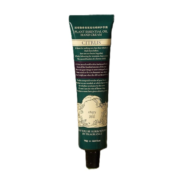 Roopy  - Poetic Series Fougere Plant Essential Oil Hand Cream - 75g - Orange Verte Spring von Roopy