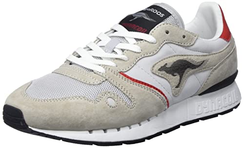 Roos Red Unisex Coil RX Sneaker, Cream/k red, 41 EU von KangaROOS