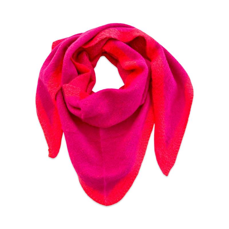 Schal | Dreieckstuch Pink & Neonpink 170 X 115 cm von RoosGiftShop